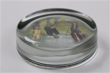 Roger Lascelles Clocks Of London Golfers Photo Paperweight