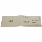 1961 Waco Turners PGA Open Turners Lodge PGA Co-Sponsored Official Scorecard