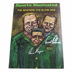 Nicklaus, Player & Palmer Signed Sports Illustrated Masters Cover JSA ALOA