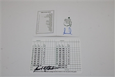 Frank 'Toledo Strongman' Stranahan & Annika Sorenstam Signed ANGC Scorecards JSA ALOA