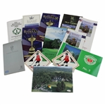 Thirteen (13) Various Guides, Bag Tags, Scorecards, & more - Augusta, Medinah, Ryder Cup, etc.