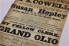 1842 Original Musselburgh Golf Club Advertisement - Possibly World's Oldest Poster
