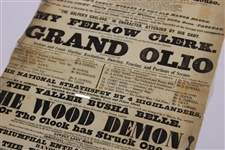 1842 Original Musselburgh Golf Club Advertisement - Possibly World's Oldest Poster