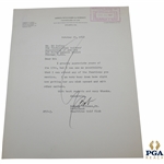 Bobby Jones Signed 1947 Typed Letter to Ed Dudley on Jones, Williams & Dorsey Letterhead 10/20 JSA ALOA