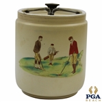 Carlton Ware Far & Sure Ceramic Barrel with Lid - W&R Stoke on Trent