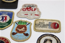 Fourteen (14) Assorted Tournament Crests - AT&T Pebble, Honda, NEC & others