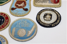 Fourteen (14) Assorted Tournament Crests - AT&T Pebble, Honda, NEC & others