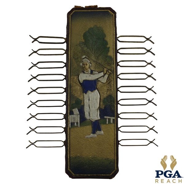 Vintage Post-Swing Golf Themed Tie Rack