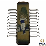 Vintage Post-Swing Golf Themed Tie Rack