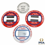 Four (4) Ryder Cup Badges - 1959, 1963 (x2) & 1963 P.G.A. Guest