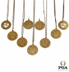 Eight (8) 1986 PGA Championship at Inverness Necklaces