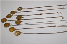 Eight (8) 1986 PGA Championship at Inverness Necklaces