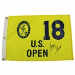 Payne Stewart Signed 1999 US Open at Pinehurst No. 2 Yellow Screen Flag BECKETT #AA13713