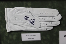 McIlroy(x2), Kaymer & Watson Signed Golf Gloves Display - 2014 Major Champs - Framed JSA ALOA