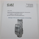 Mickelson, Norman, Couples & Others '1995 Tournament of Champions' Full Size Golf Bag JSA ALOA