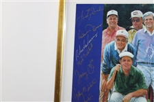 Multi-Signed 1989 Doug Sanders Kingwood Celebrity Classic Poster - Framed JSA ALOA