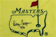 Billy Casper Signed Masters Undated Embroidered Flag with '1970' JSA ALOA