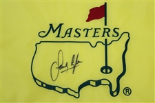 Sandy Lyle Signed Masters Undated Embroidered Flag JSA ALOA