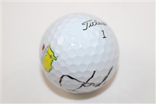 Jordan Spieth Signed Titleist Masters Logo Golf Ball JSA ALOA