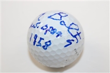 Tommy Bolt Signed Titleist Golf Ball with 'US Open 1958' JSA ALOA