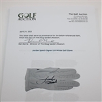 Jordan Spieth Signed LH White Golf Glove JSA ALOA
