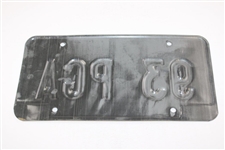 Big 3' Palmer, Nicklaus & Player Plus Trevino & Geiberger Signed 1993 PGA License Plate JSA ALOA
