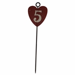 Vintage Hole Marker Heart Shape Hole 5 