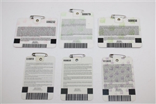 2001, 2002, 2004, 2005, 2006 & 2010 Masters SERIES Badges - Tiger & Mickelson Wins