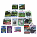 1998-2012 Masters Tournament SERIES Badges