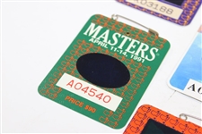 1990-1996 Masters Tournament SERIES Badges