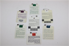 1990-1996 Masters Tournament SERIES Badges