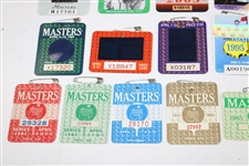 1981-2020 Masters Tournament SERIES Badges - Missing 1986 & 1997