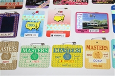 1981-2020 Masters Tournament SERIES Badges - Missing 1986 & 1997