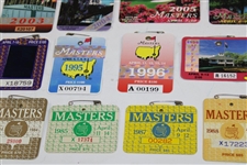 1981-2020 Masters Tournament SERIES Badges - Missing 1986 & 1997