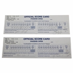 Watson/Furyk/Daly & Leonard Signed 1998 Match Used Official Phoenix Open Scorecards