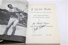 Arnold Palmer Signed 1973 First Edition 'Go For Broke' JSA ALOA