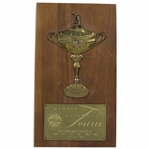 Ray Floyds Ryder Cup US Team Member Raised Trophy Bruce Fox Plaque