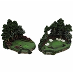 Augusta National 13th Hole Tee & Green Bookends
