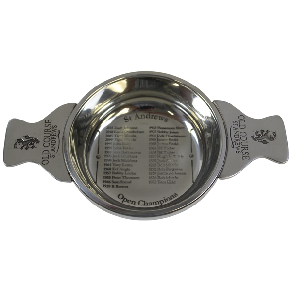 Old Course St. Andrews Open Champions Quaich Bowl w/Names Engraved in Original Box