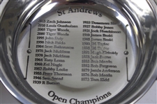 Old Course St. Andrews Open Champions Quaich Bowl w/Names Engraved in Original Box