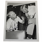 Jack Nicklaus & Writer Kaye Kessler Signed B&W Photo JSA ALOA