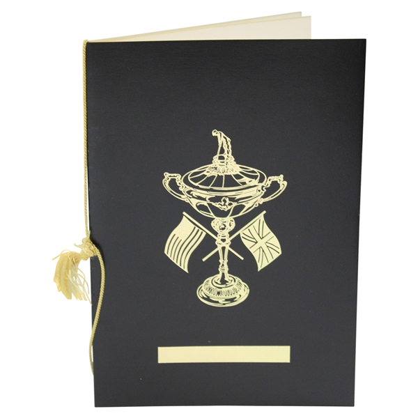 1967 The Ryder Cup at Champions Golf Club Dinner Menu