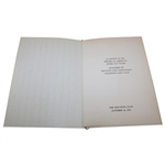 1967 The Ryder Cup at Champions Golf Club Dinner Menu