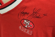 Payne Stewart Signed Match Used NFL San Francisco 49ers Sweater w/Sponsors JSA ALOA