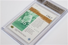 Jack Nicklaus Signed 2001 Upper Deck Golden Bear '1967' Card #112 - Beckett Graded 10 Autograph