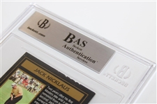 Jack Nicklaus Signed 1997-98 GSV Masters Collection '1965' Jack Nicklaus Card - Beckett Authentic