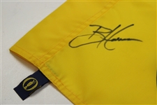Brian Harman Signed 2023 The Open Championship at Royal Liverpool Screen Flag JSA #AL87643