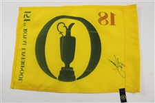 Brian Harman Signed 2023 The Open Championship at Royal Liverpool Screen Flag JSA #AL87643