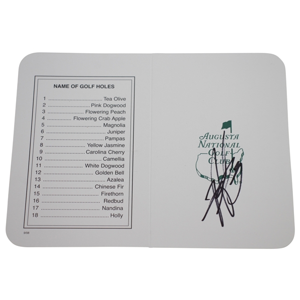 Hideki Matsuyama Signed Augusta National Golf Club Scorecard JSA #CC66605