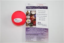 Justin Thomas Signed Pink USA Logo Golf Ball JSA #V16576